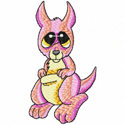 Kangaroo Embroidery Design 3